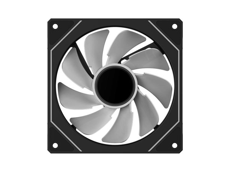 Кулер для корпуса/ Case Cooler Ocypus Gamma F12 BK ARGB REVERSE BLADE (120x120x25mm, 4-pin PWM, ARGB, 50CFM, 31dBA, 1600RPM, Black)