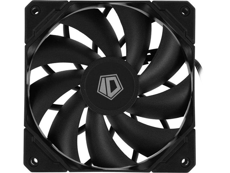 Case Fan ID-Cooling TF-12025-PRO BLACK (120mm PWM, резиновые углы, черный, 500-1800об/мин) BOX