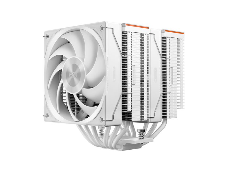 Кулер для процессора/ CPU Cooler PCCooler RZ620 WH (260W, 4-pin PWM, 157.5mm, Al/Cu, 6x6mm, 2x120mm, 86.73CFM, 32dBA, 2000RPM, S: 1851/1700/1200/115X, AM5/AM4, white)