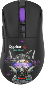Мышь A4Tech Bloody R73 Pro черный/рисунок оптическая 26000dpi беспров. USB/USB-C 7but (R73 PRO CYPHER GHOST)