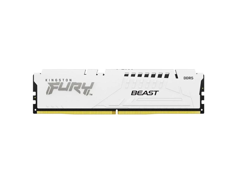 Память оперативная/ Kingston 16GB 6400MT/s DDR5 CL32 DIMM FURY Beast White EXPO