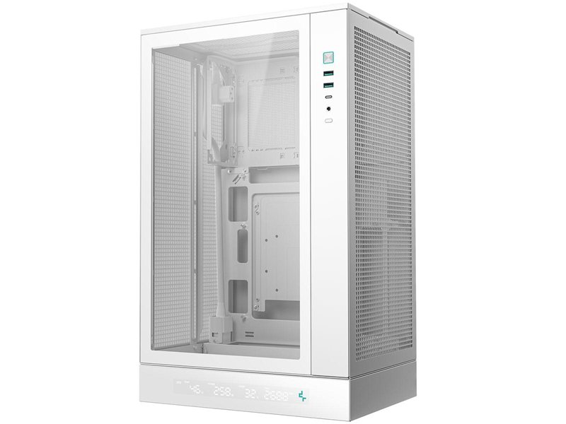 корпус Deepcool CH270 DIGITAL WH без БП, белый, MICRO ATX/MINI-ITX (R-CH270-WHNDM0-G-1)