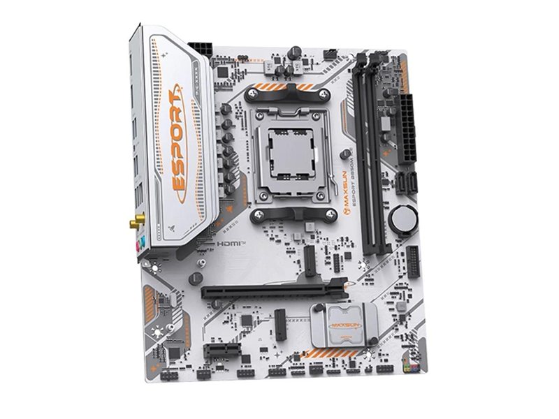 MAXSUN MS-eSport B850M WIFI ICE (Socket AM5, mATX, 2*DDR5(96Gb), DP/HDMI, 2*SATA3, 2*M.2, 1*PCIEx16/1*PCIEx1, 2*USB2.0, 4*USB 3.0, Bluetooth, Wi-Fi 802.11ax, RTL)