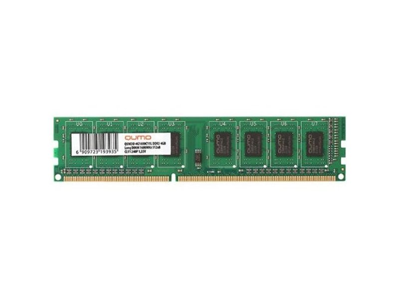 QUMO DDR3 DIMM 8GB (PC3-12800) 1600MHz QUM3U-8G1600C11L 1.35V