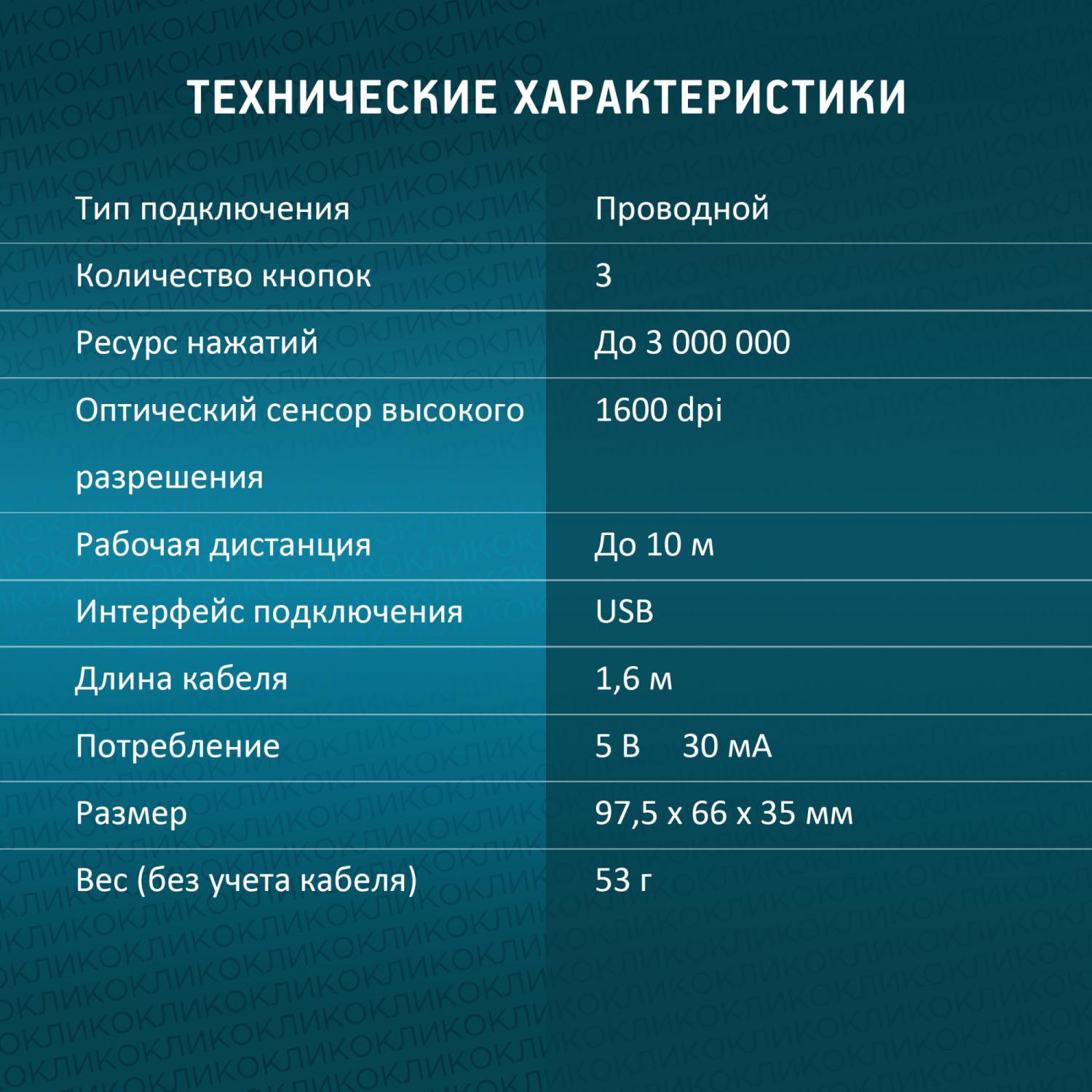 Мышь Оклик 385M черный оптическая 1600dpi USB для ноутбука 3but (1066858)