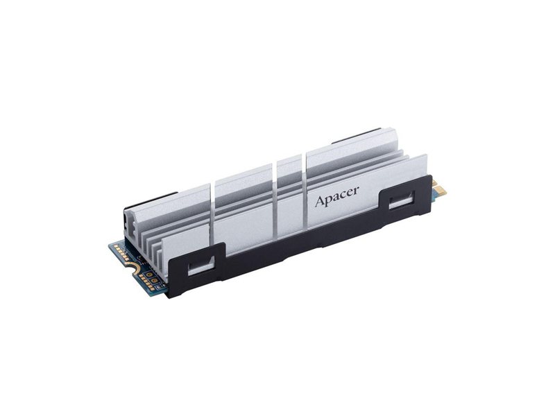 Твердотельный накопитель Apacer SSD AS2280Q4U 2TB M.2 2280 PCIe Gen4x4, R7400/W7000 Mb/s, 3D NAND, MTBF 1.6M, NVMe, 1500TBW, Retail, Heatsink, 5 years (AP2TBAS2280Q4U-1)