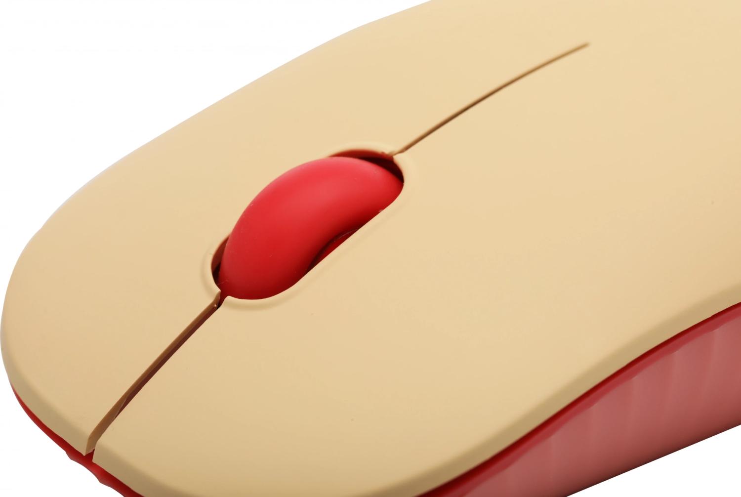 Клавиатура + мышь Acer OCC205 клав:розовый/бежевый мышь:розовый/бежевый USB беспроводная slim Multimedia (ZL.ACCEE.00F)