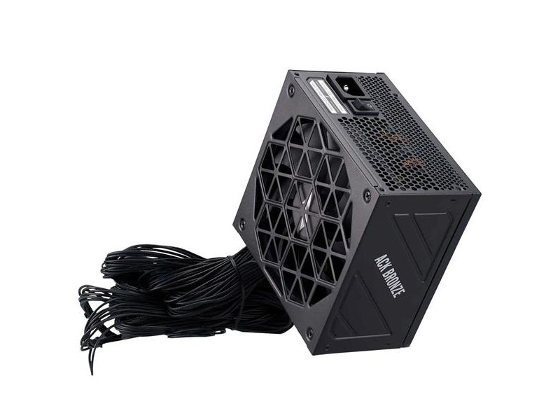 Блок питания 1STPLAYER ACK BRONZE 850W Black / ATX 3.1, PCIe 5.1, APFC, 80 PLUS Bronze, Double Forward, full Teapo caps, 140mm fan, non-modular / HA-850AA2