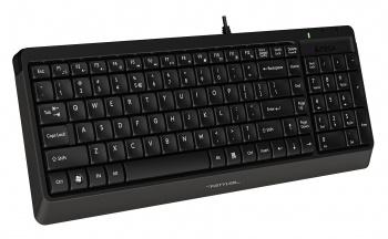 Клавиатура A4Tech FK15 черный USB (FK15 BLACK) кабель 1.5м