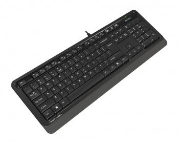 Клавиатура A4Tech FK10 черный/серый USB (FK10 GREY) кабель 1.5м