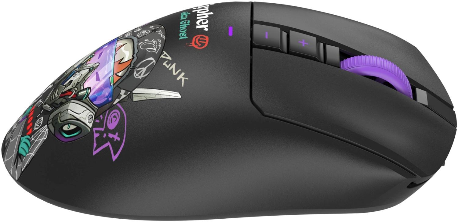 Мышь A4Tech Bloody R73 Pro черный/рисунок оптическая 26000dpi беспров. USB/USB-C 7but (R73 PRO CYPHER GHOST)