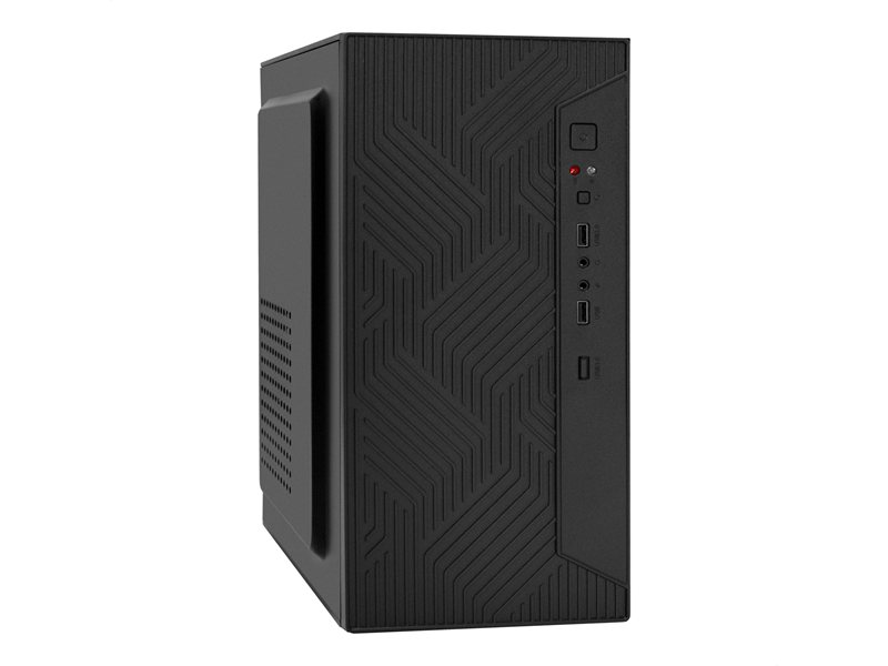 Корпус EXEGATE MINITOWER  mATX W/PSU 2xUSB HD Audio черный BAA-303 EX297991RUS