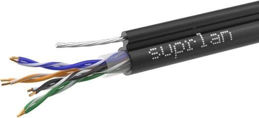 Кабель информационный Suprlan Premium 01-0308-1 кат.5E U/UTP 4 пары 23AWG PE внешний 305м черный
