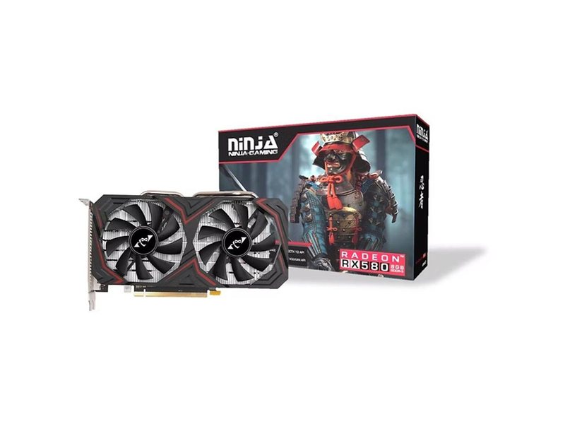 Видеокарта Ninja (Sinotex) RX580 4GB GDDR5 256bit DVI DP HDMI 2FAN RTL