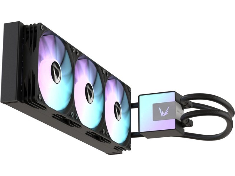 Система водяного охлаждения Formula Ice Jet Glow 360 ARGB Soc-AM5/AM4/1200/2066/1700/1851 черный 4-pin 1-27dB Al+Cu 300W 2020gr Ret (ICE JET GLOW 360 BK)