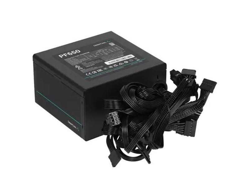 Блок питания Deepcool ATX 650W PF650 80 PLUS Блок питания (20+4pin) APFC 120mm fan 6xSATA RTL