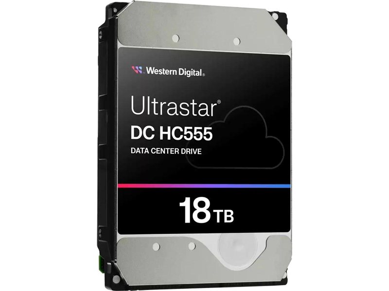 Жесткий диск WD SATA-III 18TB 0B48723 WUH722018CLE6L4 Ultrastar DC HC555 512E (7200rpm) 512Mb 3.5"