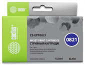 Картридж струйный Cactus CS-EPT0821 T0821 черный (13.8мл) для Epson Stylus Photo R270/290/RX590 с чипом