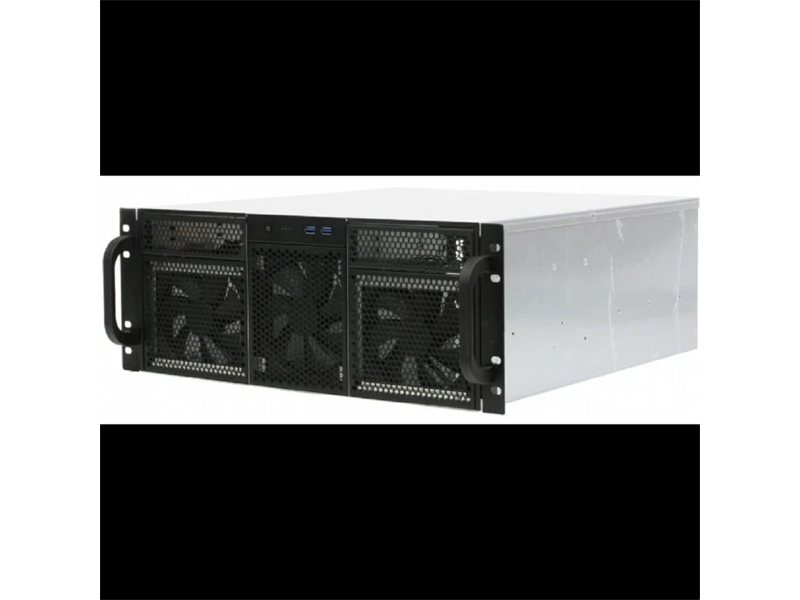 Procase RE411-D2H14-FC-55 Корпус 4U server case,2x5.25+14HDD,черный,без блока питания,глубина 550мм,MB CEB 12"x10,5", панель вентиляторов 3*120x25 PWM [RE411-D2H14-FC-55]