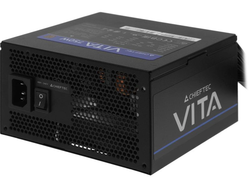 Блок питания Chieftec ATX 750W Vita BPX-750-S Gen.5 half mod 80+ bronze (20+4pin) APFC 120mm fan 6xSATA RTL