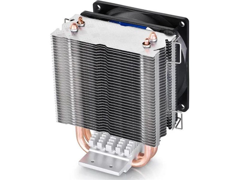 Устройство охлаждения(кулер) Deepcool Ice Edge Mini FS V2.0 Soc-AM5/AM4/1200/1700/1851 черный/синий 3-pin 25dB Al+Cu 100W 276gr Ret (DP-MCH2-IEMV2)