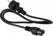 Шнур питания Lanmaster LAN-PP13L/SH-1.5-BK C13-Schuko проводник.:3x0.75мм2 1.5м 220В 10А черный