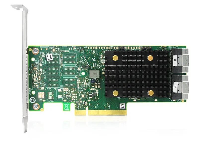 Контроллер/ MegaRAID SAS 9500-16i SGL (05-50077-02) PCIe v4 x8 LP, Tri-Mode SAS/SATA/NVMe 12G HBA, 16port(2*int SFF8654), 3816 IOC, RTL {5} (007493)