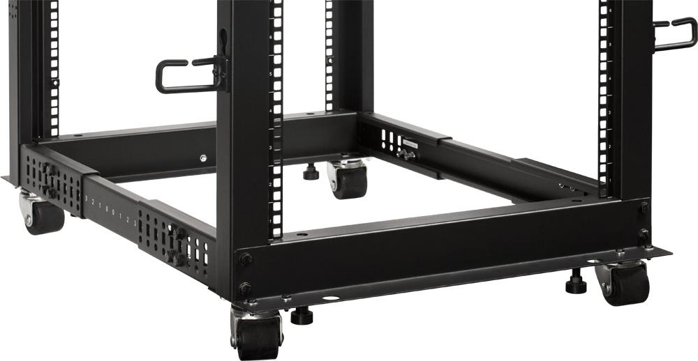 Полка выдвижная Lanmaster TWT-RACK2-S4-ADJ/45 1U нагр.:45кг. 19" черный