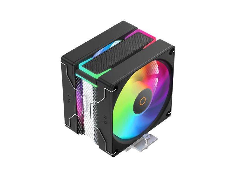 Кулер для процессора Ocypus Delta A40 SE BK Dual Fan ARGB, 2x120mm ARGB FAN, Top ARGB Panel, 4 HEAT PIPES, 4-PIN PWM, 800-1800 RPM, 31DBA, HYDRO BEARING, LGA115X/1200/1700/18XX, AM4/AM5