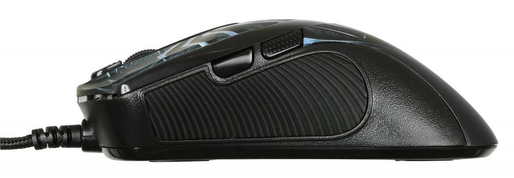 Мышь A4Tech Oscar Editor XL-747H рисунок/голубой лазерная 3600dpi USB 6but (XL-747H (BLUE SPIDER))