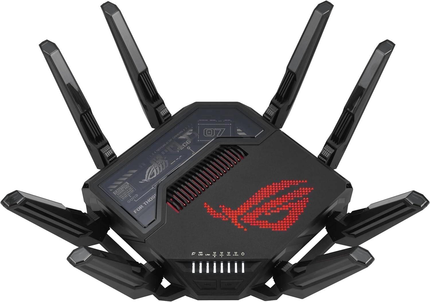 Роутер беспроводной Asus GT-BE98 BE25000 100/1000/2500/10000BASE-T черный