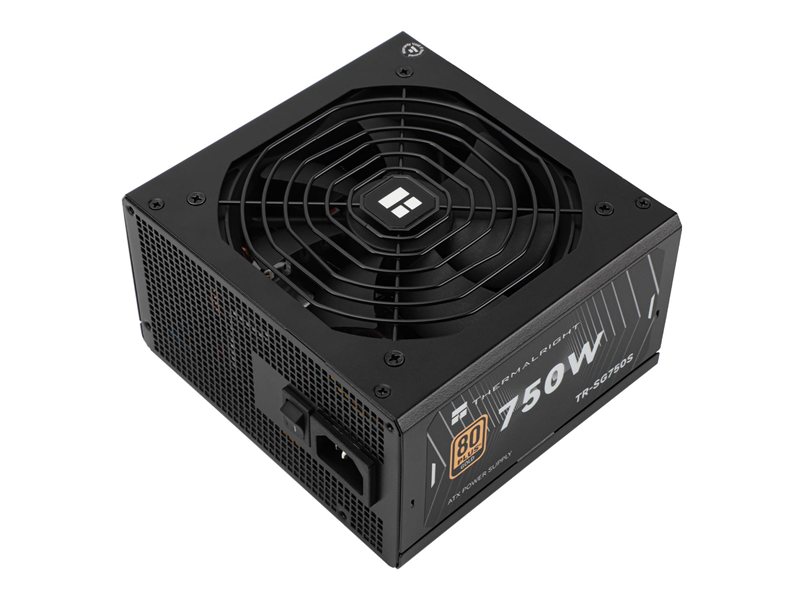 Блок питания 750W/ Power Supply Thermalright, 750W 80+ Gold (ATX, 3.1, PCIe 5.1, Non-modular, 1x24(20+4)pin, 1xCPU 8(4+4)pin, 2xPCIe*2 8(6+2)pin, 5xSATA3, 1x12+4pin (12VHPWR PCIe 5.1 12+4pin 600mm), 3xMOLEX4pin, Active, 120x120mm, 150x140x86mm, APFC, blac