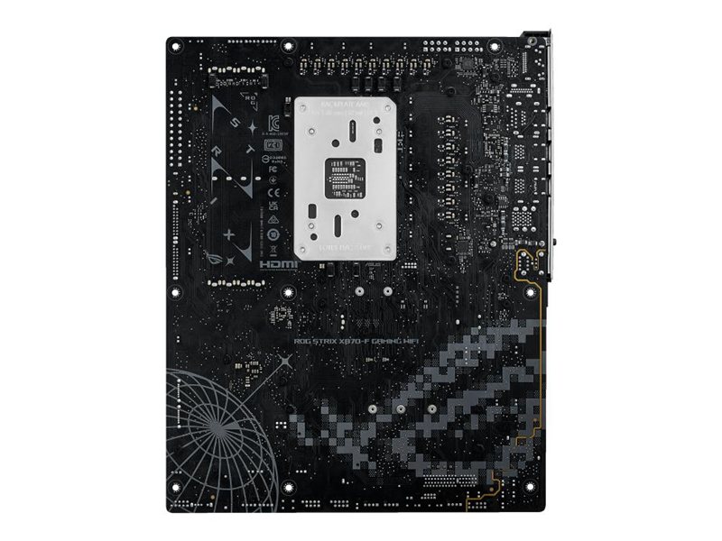 ASUS ROG STRIX X870-F GAMING WIFI (Socket AM5, ATX, 4xDDR5(192GB), DP/HDMI, 1xPCIe 5.0x16/1xPCIe 4.0x16, 1xLAN (2.5GbE), Wi-Fi 7, BT 5.4, 2xSATA 6Gb/s, 4xM.2, 2xUSB4 Type-C, 1xUSB-C, 9xUSB 3.2)