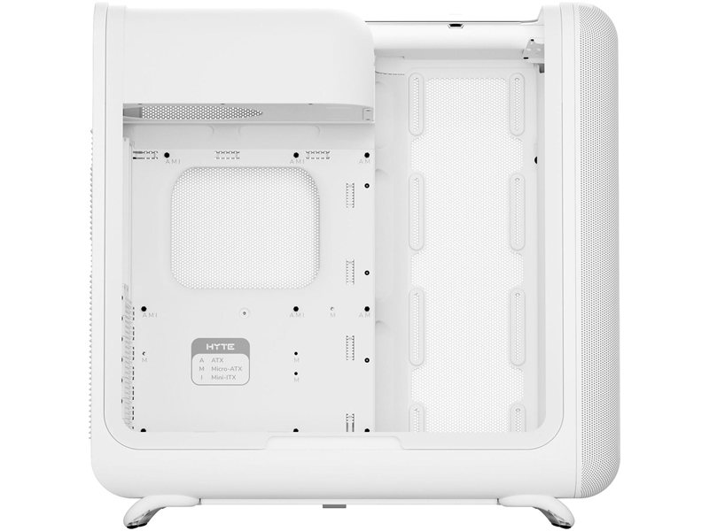 Корпус без блока питания/ Case HYTE X50, Midi-Tower, TG, no fans, 2xUSB-A 3.2, 1xUSB Type-C, E-ATX, ATX, mATX, mITX White Snow