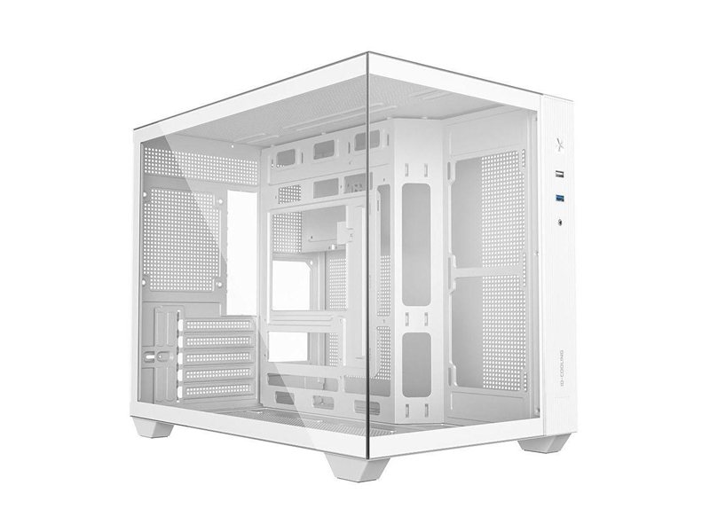 Case ID-Cooling VIEW 500 White mATX/ win TG/ no fan/ CPU 162mm/ GPU 407mm/ no PSU