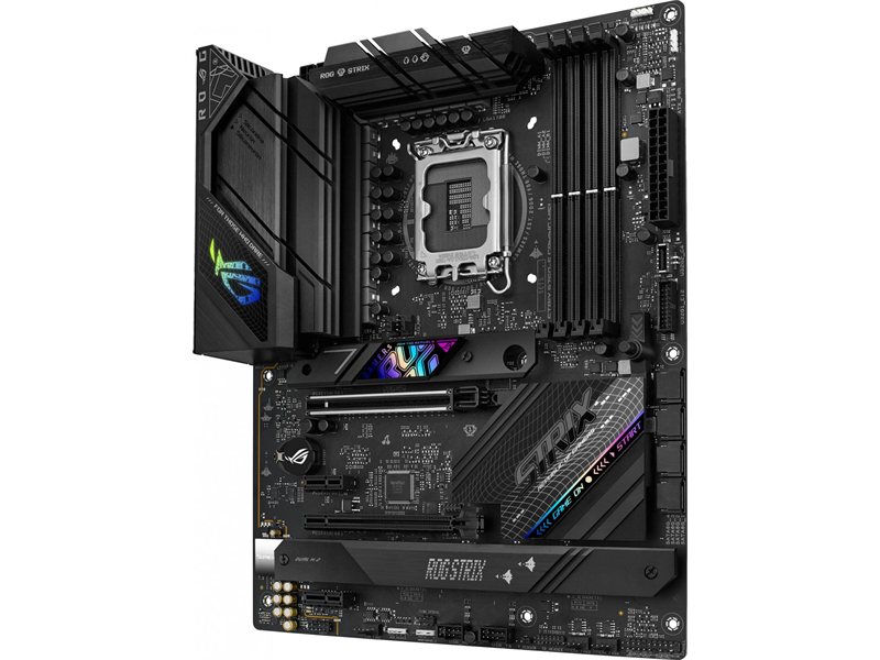Материнская плата ASUS ROG STRIX B760-F GAMING WIFI LGA1700 ATX 4xDDR5 2xPCIEx16 2xPCIEx1 3xM.2 USB-C DP HDMI 2.5GLAN Wi-Fi 6E