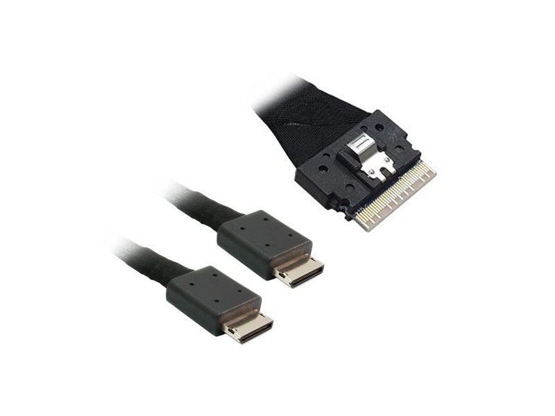 Кабель Luxshare L285SL016-SD-R    Slimline SASx8  to 2x OCuLink x4 1M