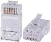 Коннектор Cabeus 8P8C-C6-FC UTP кат.6 RJ45 прозрачный