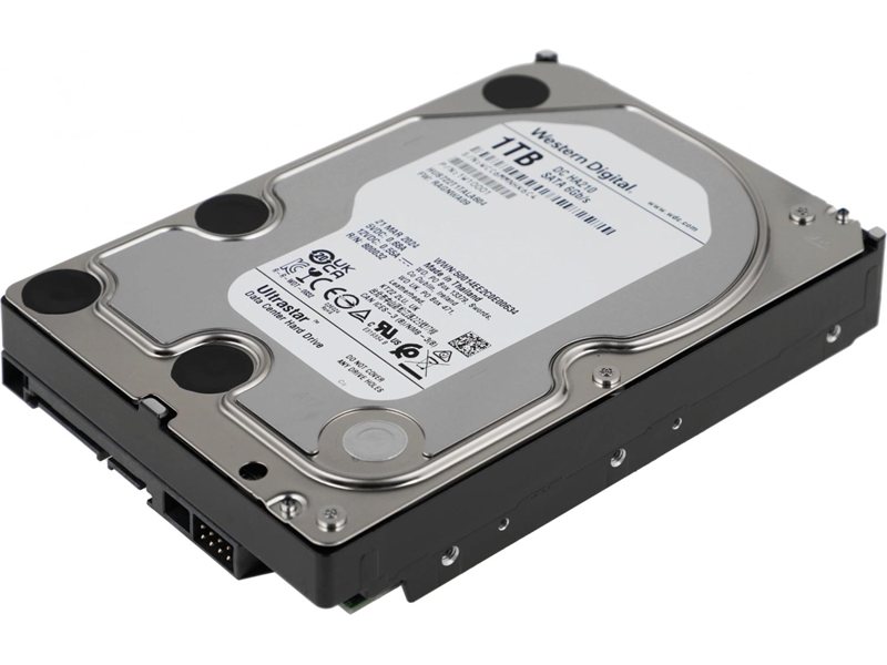 Жесткий диск Western Digital Ultrastar DC HA210 HDD 3.5" SATA 1Tb, 7200rpm, 128MB buffer, 512n (HUS722T1TALA604 HGST), 1 year
