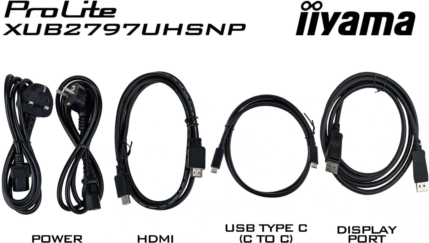Монитор Iiyama 27" ProLite XUB2797UHSNP-B1 черный IPS LED 16:9 HDMI M/M матовая HAS Piv 1300:1 350cd 178гр/178гр 3840x2160 60Hz DP 4K USB 6.1кг