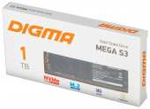 Накопитель SSD Digma PCIe 3.0 x4 1TB DGSM3001TS33T Mega S3 M.2 2280