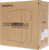Корпус Gigabyte C301 Glass MidTower, ATX, USB-C x1, USB3.0 x2, Audio I/O, GPU:400mm, Black, TG