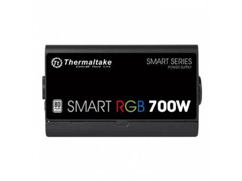 Блок питания Thermaltake ATX 700W Smart RGB 700 80+ white (20+4pin) APFC 120mm fan color LED 6xSATA RTL