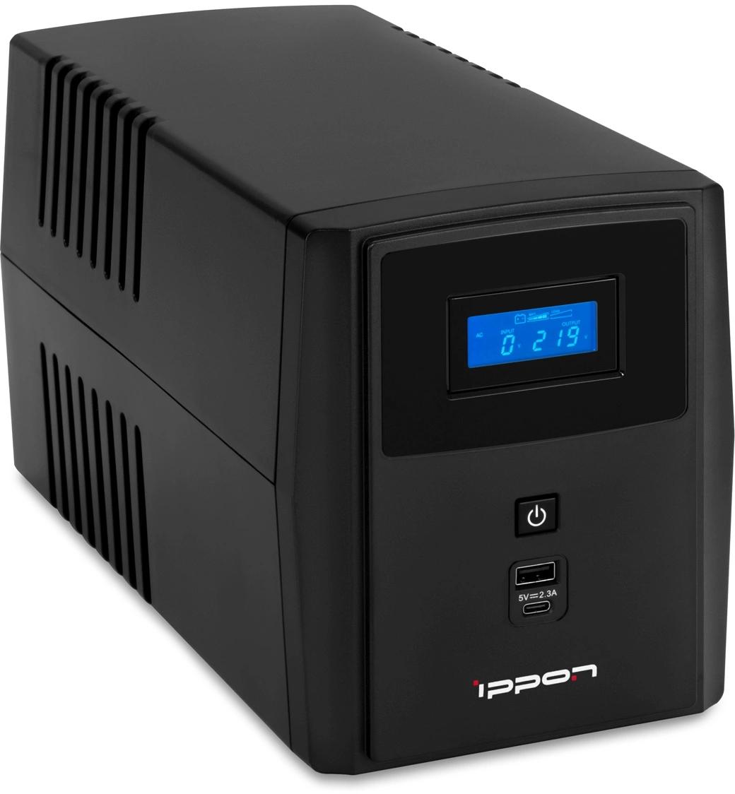 Источник бесперебойного питания Ippon Smart Power Pro II 1600 960Вт 1600ВА черный