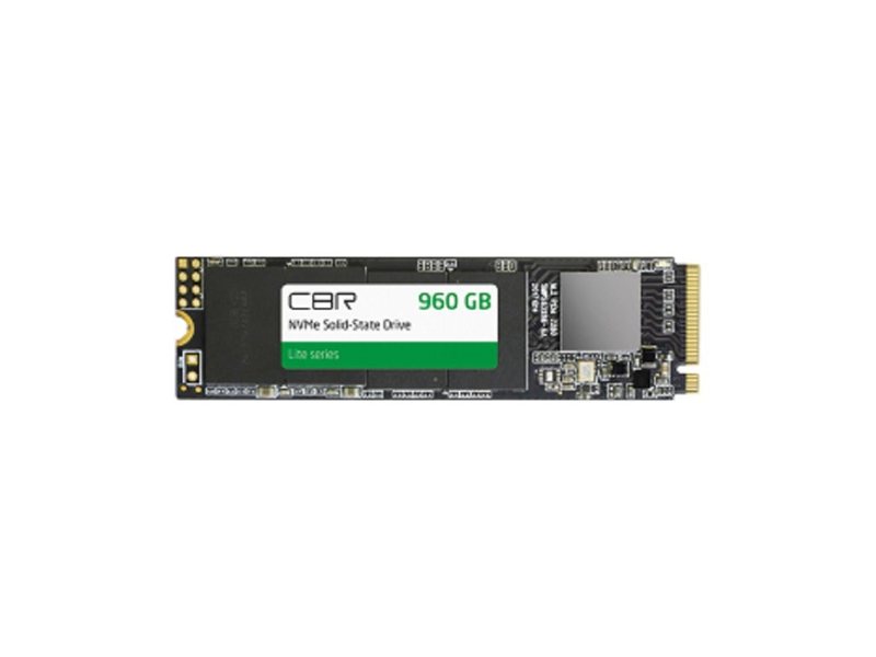 CBR SSD-960GB-M.2-LT22, Внутренний SSD-накопитель, серия "Lite", 960 GB, M.2 2280, PCIe 3.0 x4, NVMe 1.3, SM2263XT, 3D TLC NAND, R/W speed up to 2300/1800 MB/s, TBW (TB) 480