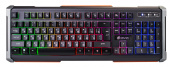 Клавиатура Оклик 717G BLACK DEATH черный/оранжевый USB Multimedia for gamer LED (476395) кабель 1.5м