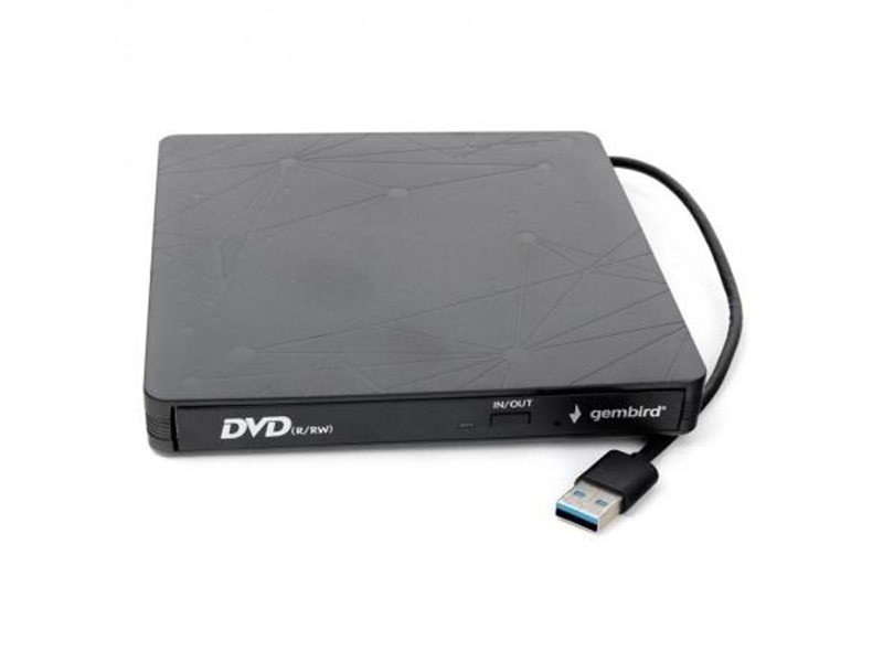 USB 3.0 Gembird DVD-USB-03 пластик, черный