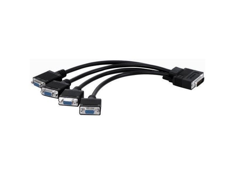 Кабель Matrox Кабель интерфейсный Matrox (CAB-L60-4XAF) Quad analog upgrade cable (Кабель для апгрейда 3-х портовой карты в 4-х портовую)