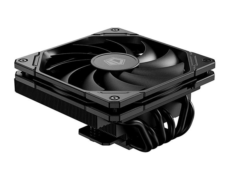 Кулер для процессора ID-COOLING IS-67-XT BLACK LGA1700/1200/115X/AM5/AM4 низкопрофильный высота 67mm (18шт/кор, TDP 150W, PWM, 6 тепл.трубок + медная база, FAN 120mm) BOX