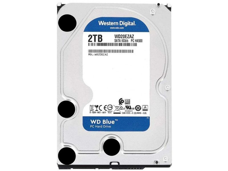 Жесткий диск/ HDD WD SATA3 2Tb Blue 5400 256Mb 3.5"" 1 year warranty